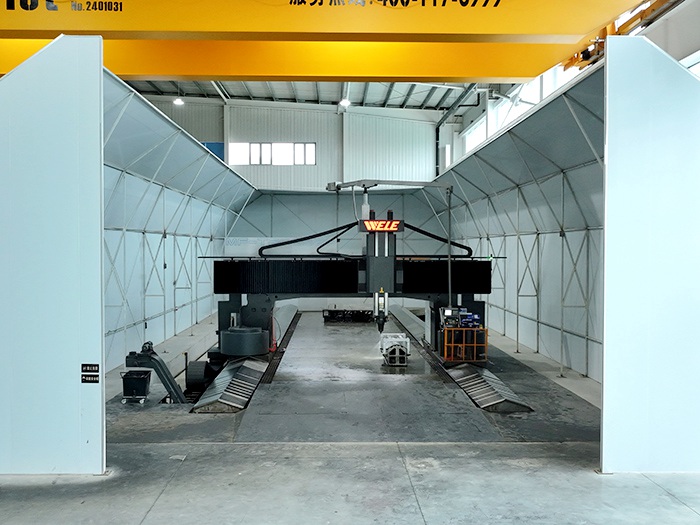 CNC Gantry Machining Center: Machining travel 20m*6.5m