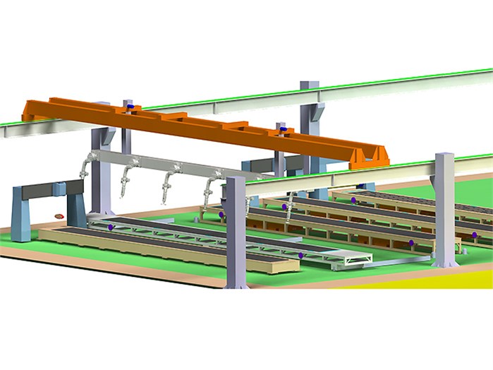 Automated Composite Component Forming Line