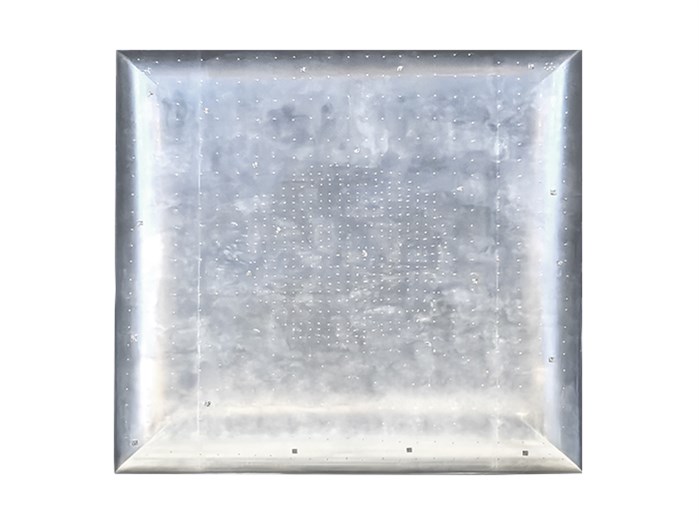 Large Rolled-Edge Reflector Compact Range Antenna Subsystem
