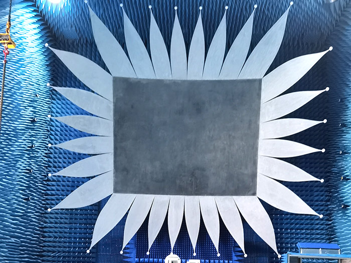 Large Serrated Reflector Compact Range Antenna Subsystem